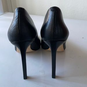 Nine West Black very high heel pumps.
